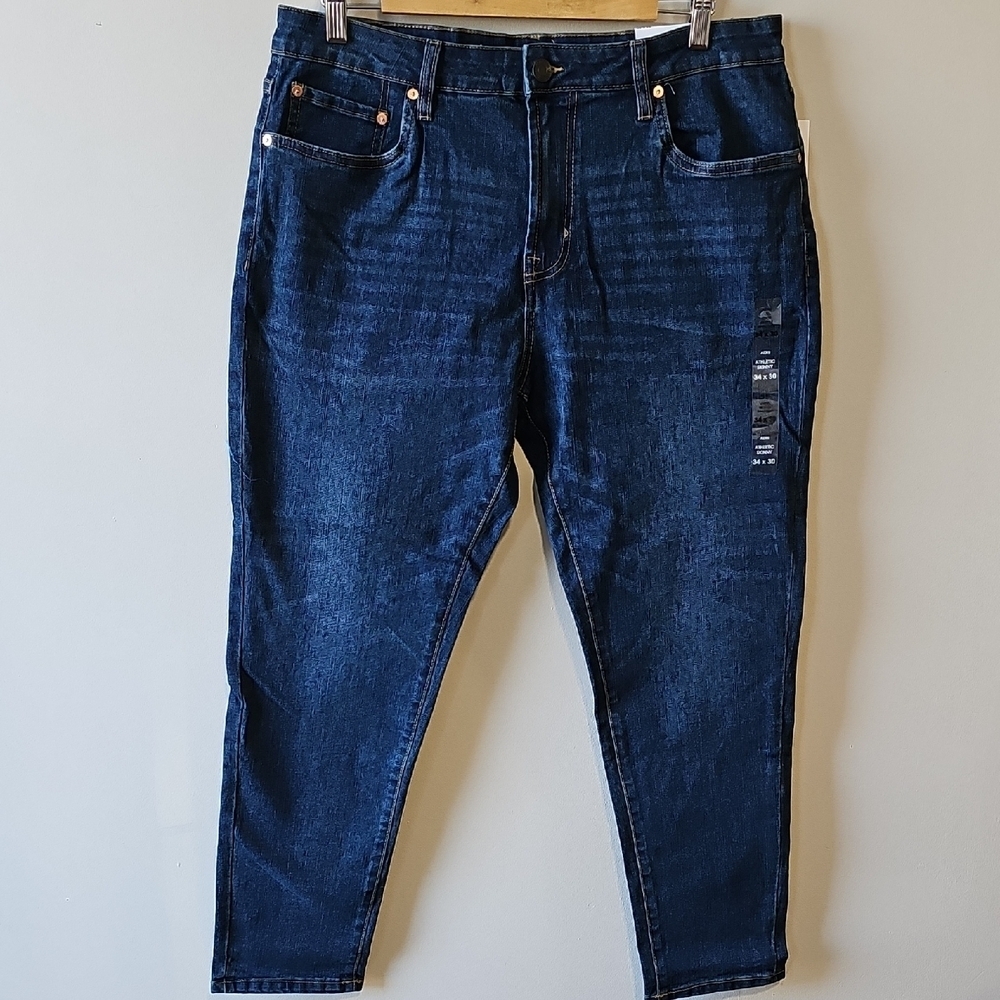 Aeropostale Dark Wash 34x30 Athletic Skinny Jeans